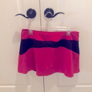 Deep pink Fila skirt &Adidas sports bra;both large